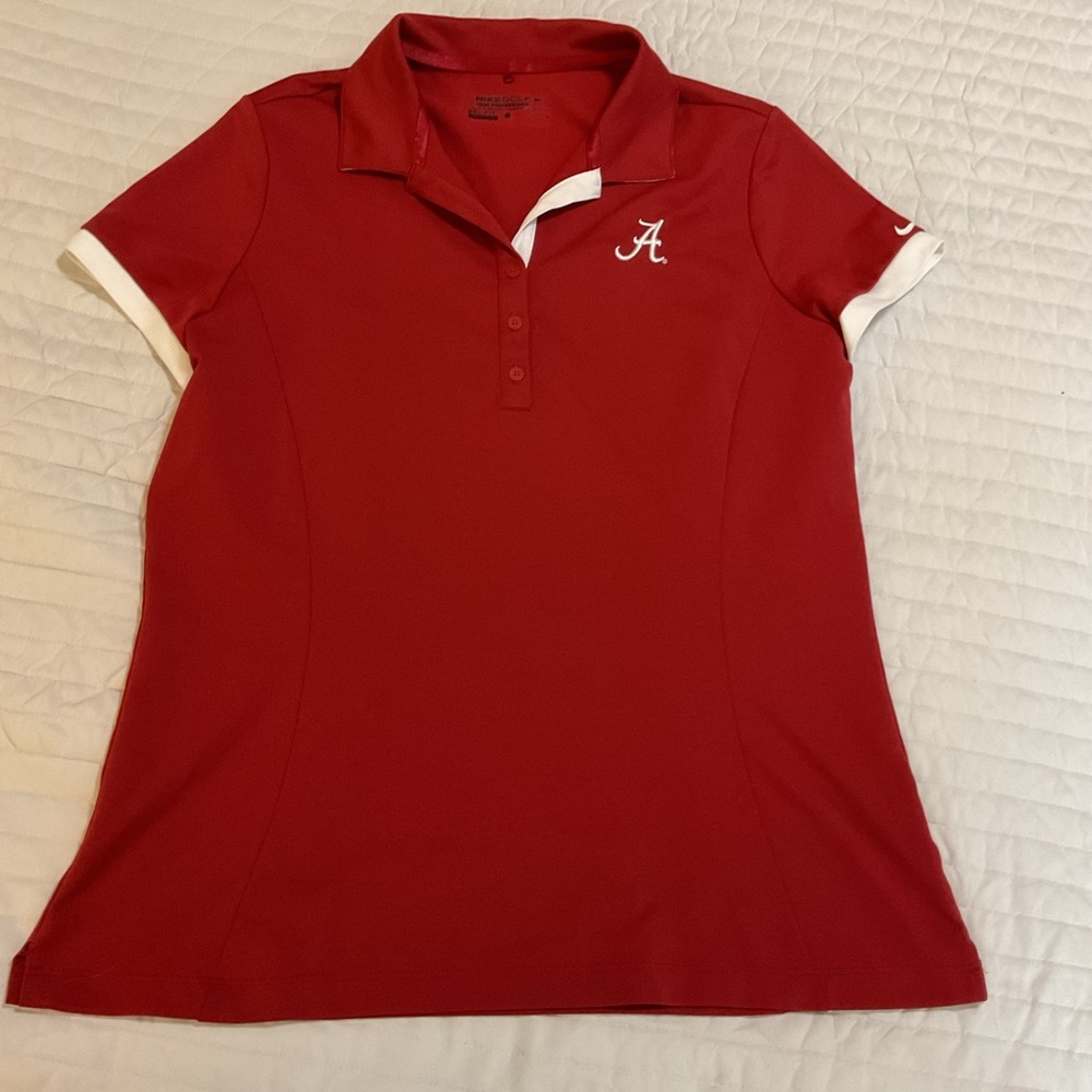 Crimson Nike Alabama Golf Polo